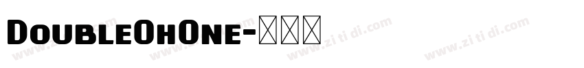 DoubleOhOne字体转换