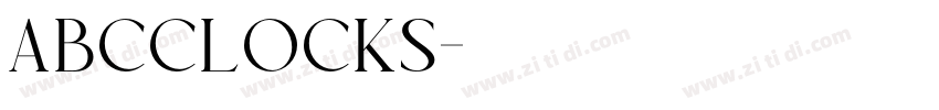 AbcClocks字体转换