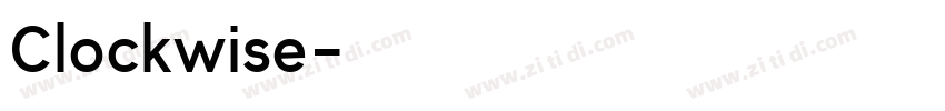 Clockwise字体转换