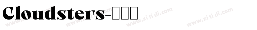 Cloudsters字体转换