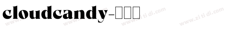 cloudcandy字体转换
