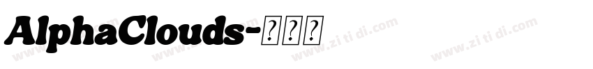 AlphaClouds字体转换