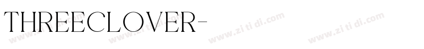 ThreeClover字体转换