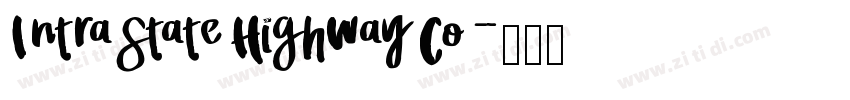 IntraStateHighwayCo字体转换