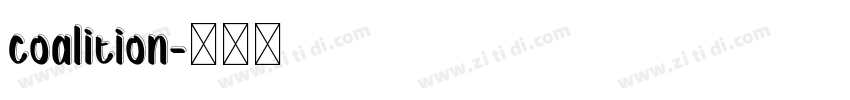 coalition字体转换