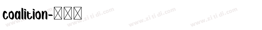coalition字体转换