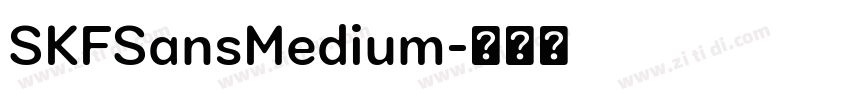 SKFSansMedium字体转换