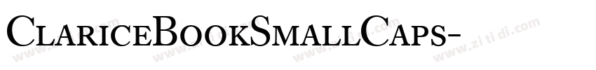 ClariceBookSmallCaps字体转换