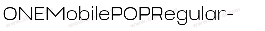 ONEMobilePOPRegular字体转换 ONEMobilePOPRegular字体转换