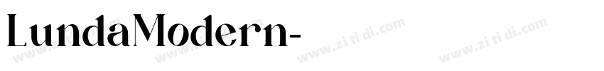 LundaModern字体转换