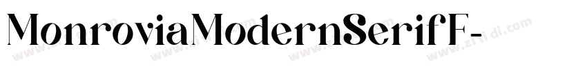 MonroviaModernSerifF字体转换