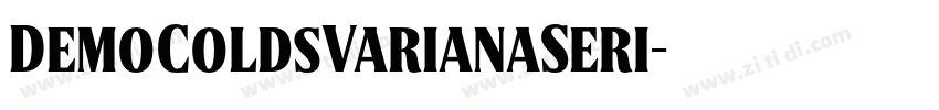 DemoColdsVarianaSeri字体转换 DemoColdsVarianaSeri字体转换