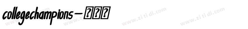 collegechampions字体转换