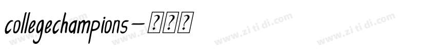 collegechampions字体转换