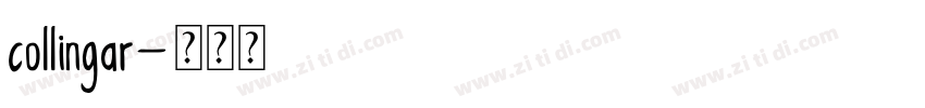 collingar字体转换