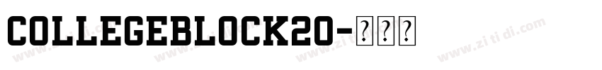 CollegeBlock20字体转换