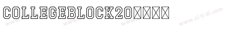 CollegeBlock20字体转换