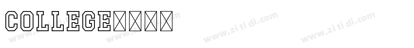 COLLEGE字体转换