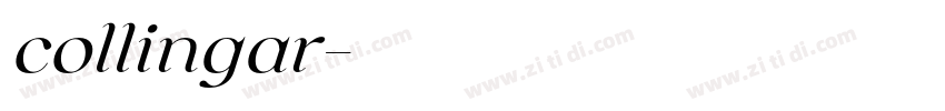 collingar字体转换