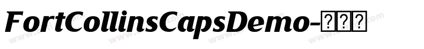 FortCollinsCapsDemo字体转换