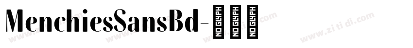 MenchiesSansBd字体转换