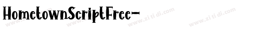 HometownScriptFree字体转换