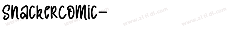 SnackerComic字体转换