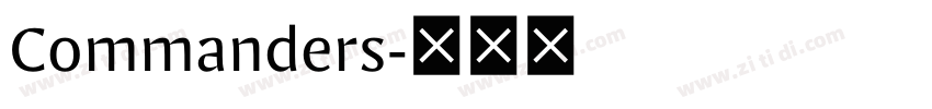 Commanders字体转换