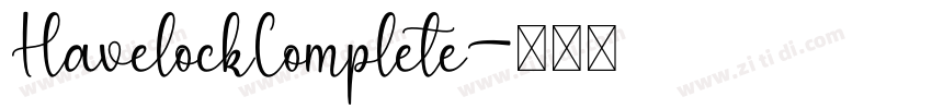 HavelockComplete字体转换