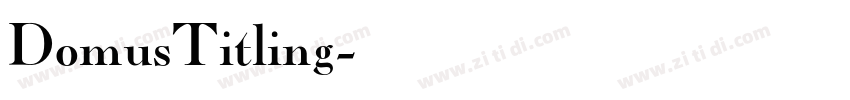 DomusTitling字体转换