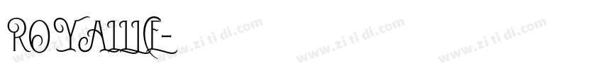 ROYALLICE字体转换