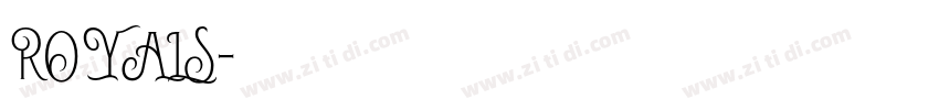 ROYALS字体转换