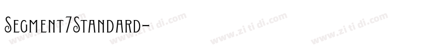 Segment7Standard字体转换