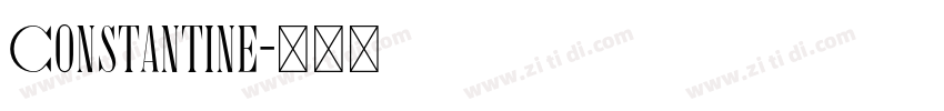 Constantine字体转换