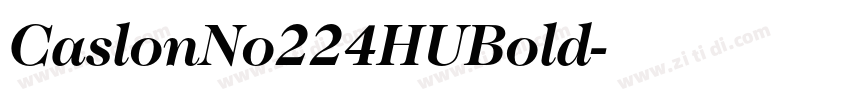 CaslonNo224HUBold字体转换