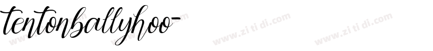 tentonballyhoo字体转换