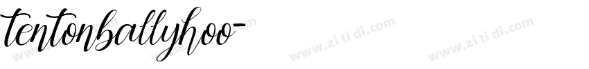 tentonballyhoo字体转换