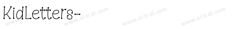 KidLetters字体转换