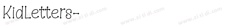 KidLetters字体转换