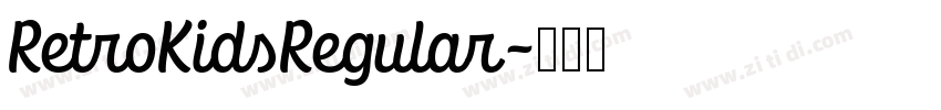 RetroKidsRegular字体转换