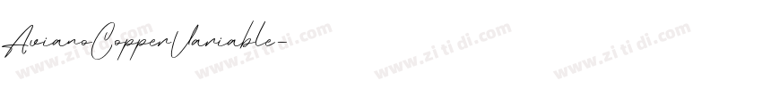 AvianoCopperVariable字体转换