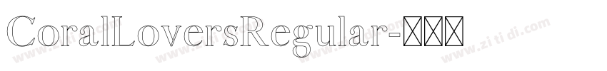 CoralLoversRegular字体转换