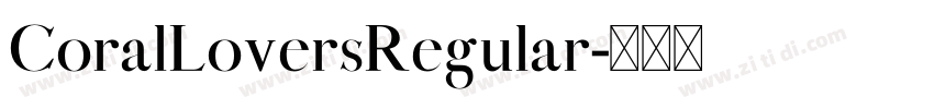 CoralLoversRegular字体转换