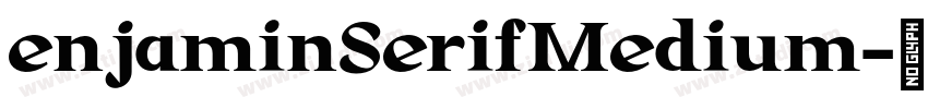 enjaminSerifMedium字体转换