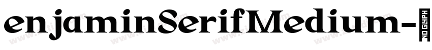 enjaminSerifMedium字体转换