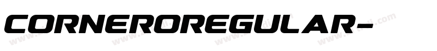 CorneroRegular字体转换
