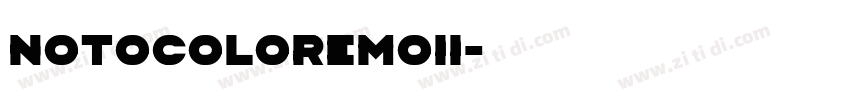 NotoColorEmoii字体转换