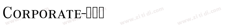 Corporate字体转换