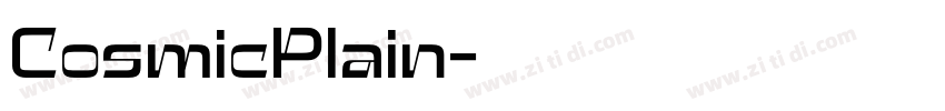CosmicPlain字体转换