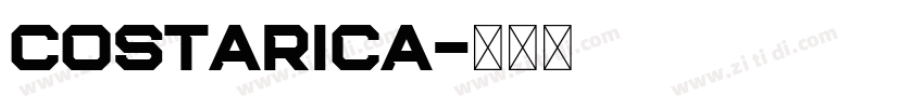 CostaRica字体转换